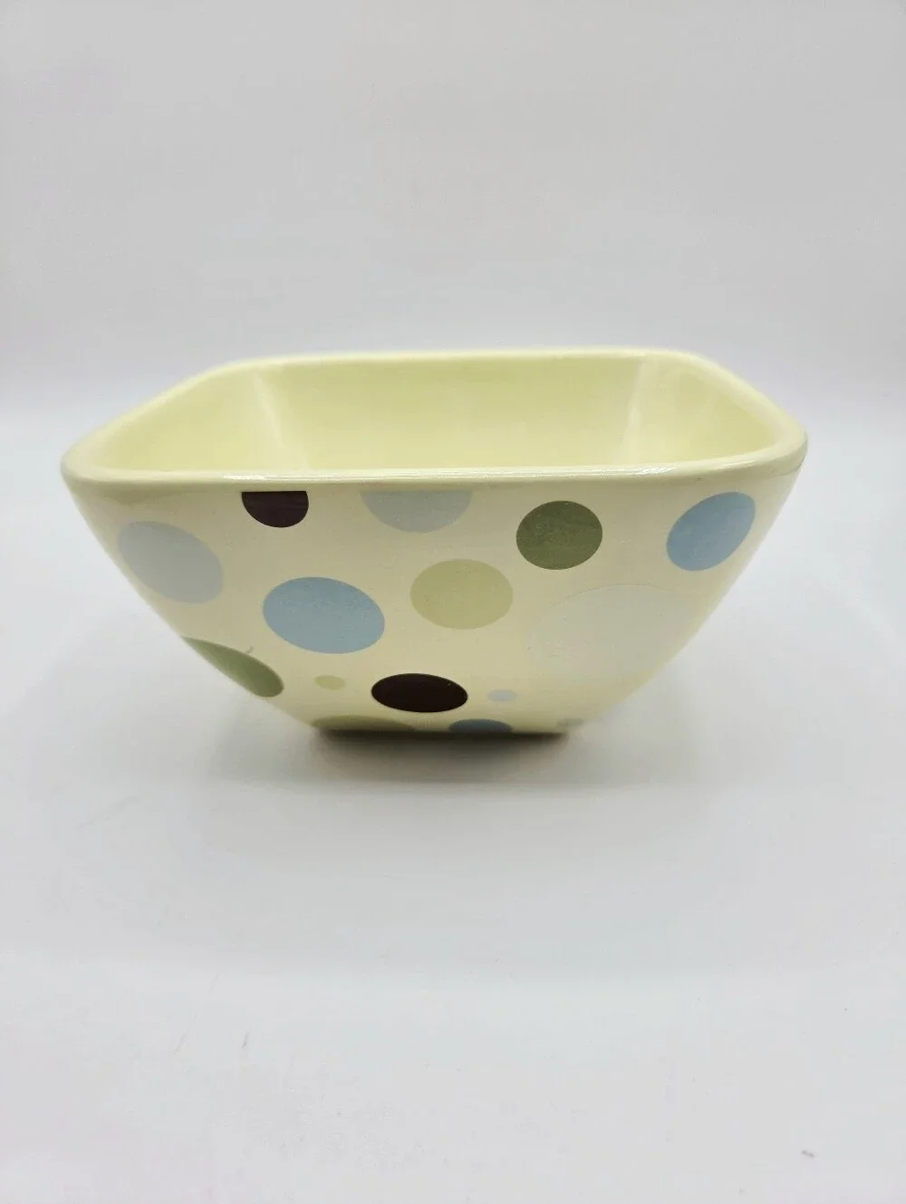 Chocolat Plain Jane Polka Dot Serving Bowl, The Best Thing in Life is Chocolate!